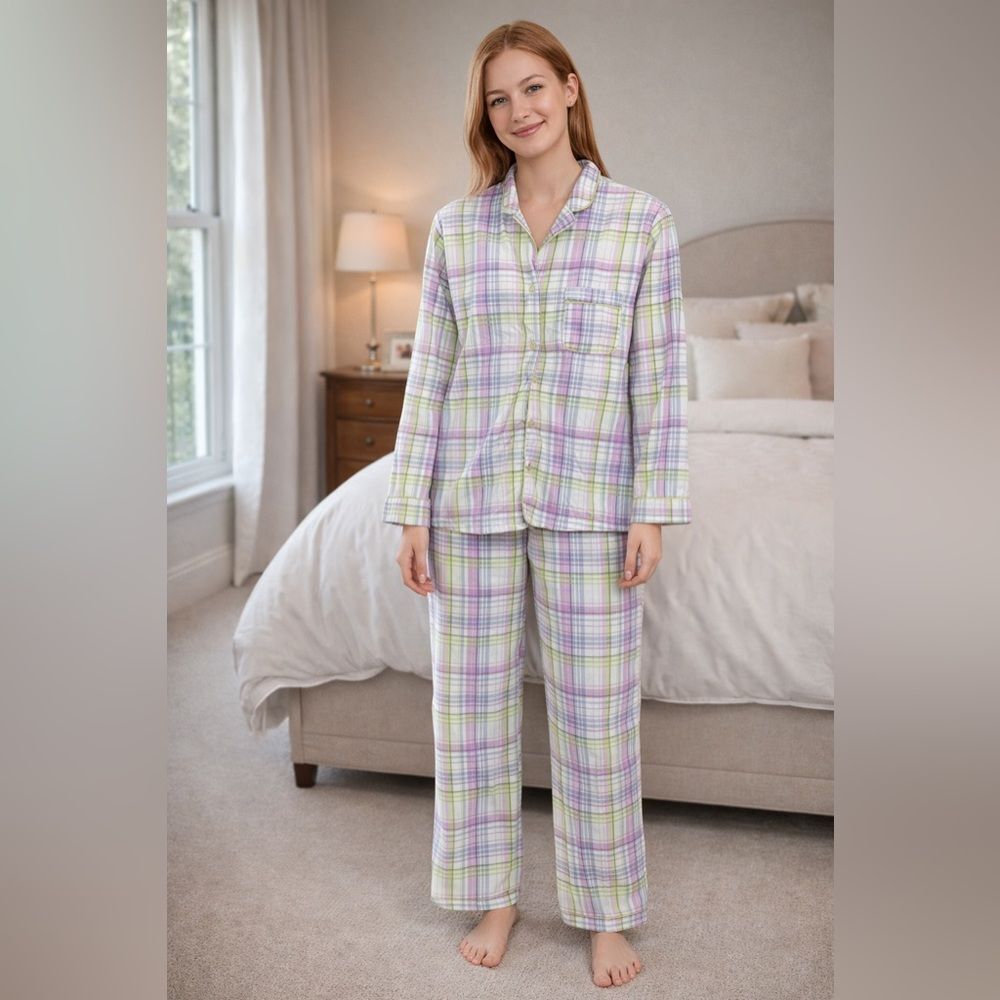 Bumble B Plaid Women's Pajama Set S